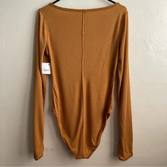 Free People Sloane Bodysuit / Amber Size: M - Picture 3 of 8